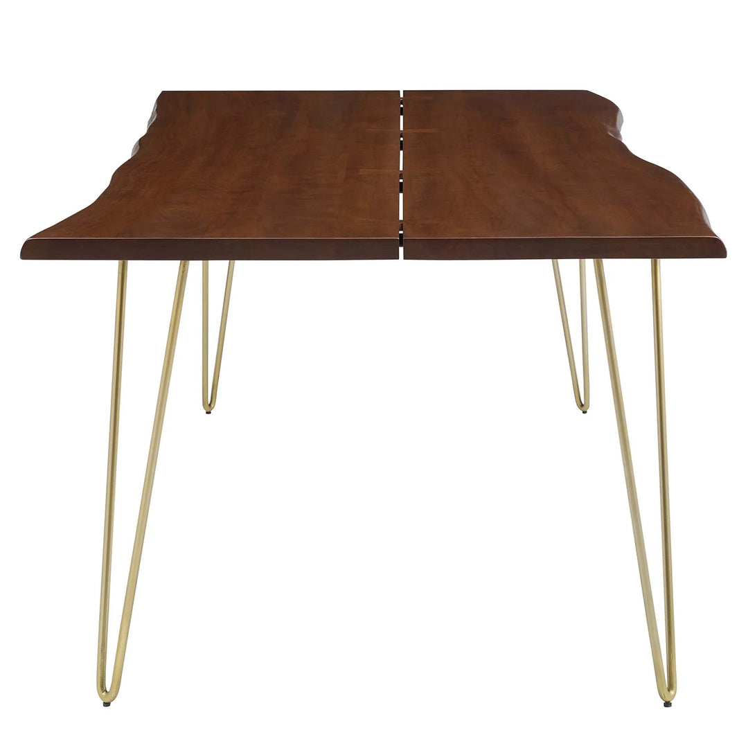 Mesa comedor negra con madera de acacia 96” Alte