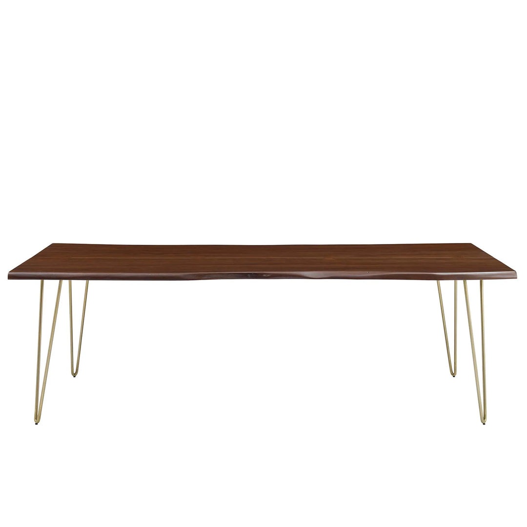 Mesa comedor negra con madera de acacia 96” Alte