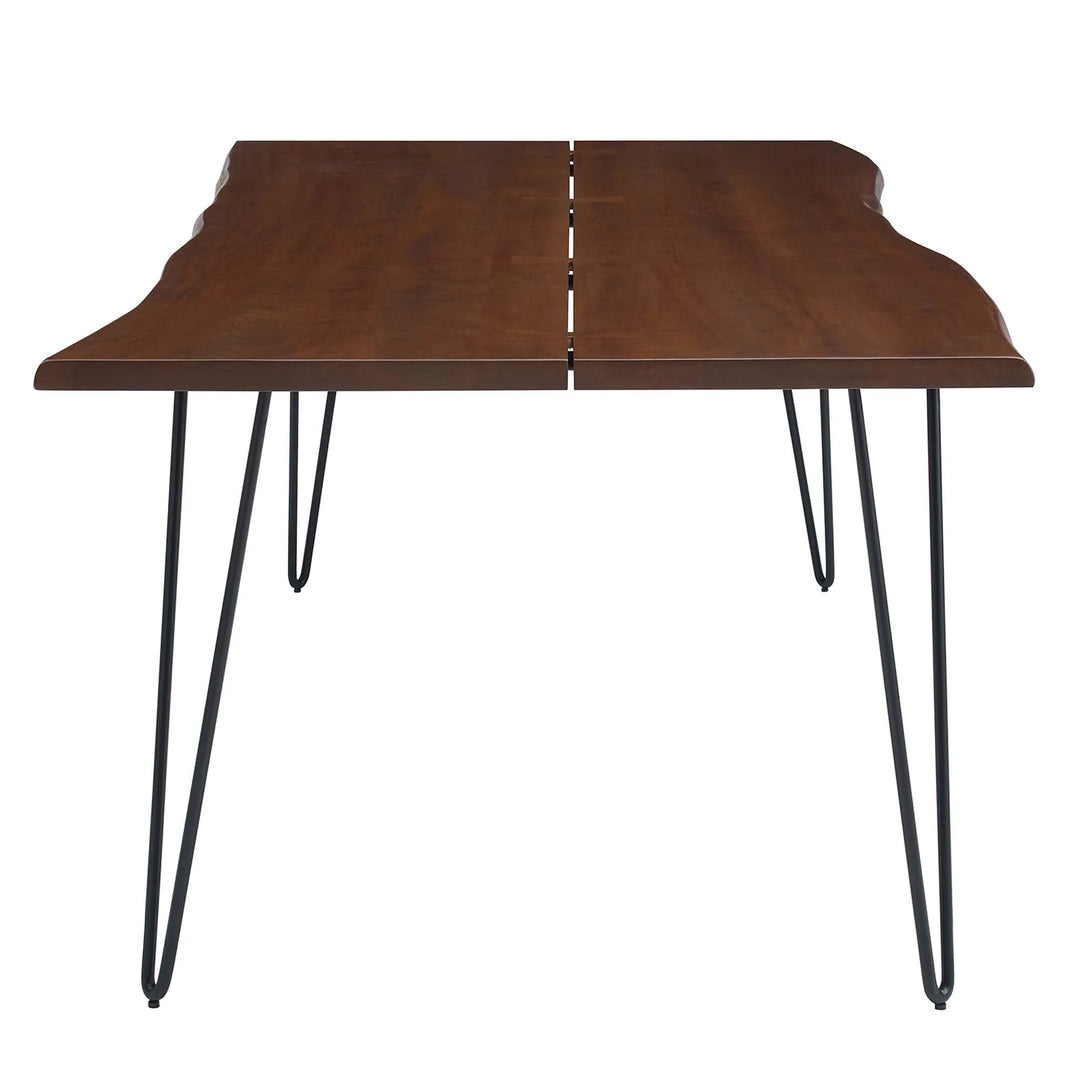 Mesa comedor negra con madera de acacia 96” Alte