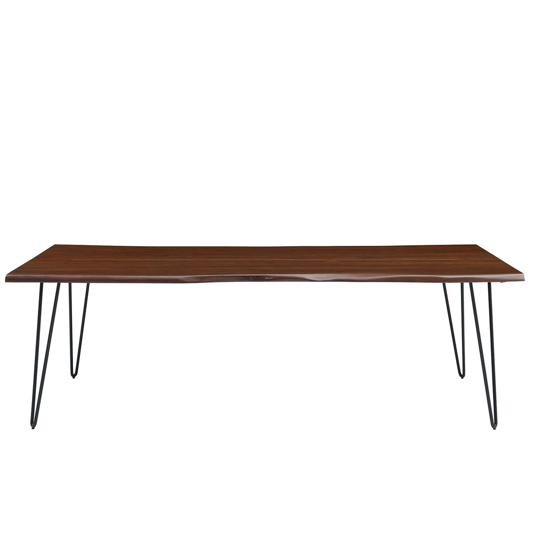 Mesa comedor negra con madera de acacia 96” Alte