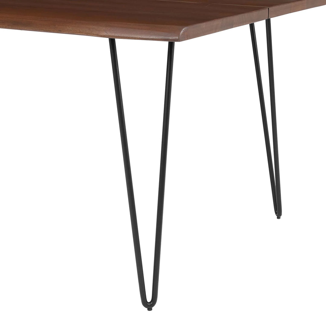 Mesa comedor negra con madera de acacia 96” Alte