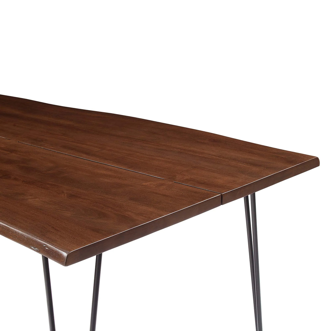 Mesa comedor negra con madera de acacia 96” Alte