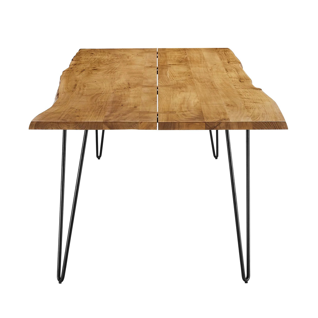 Mesa comedor negra con madera de acacia 96” Alte