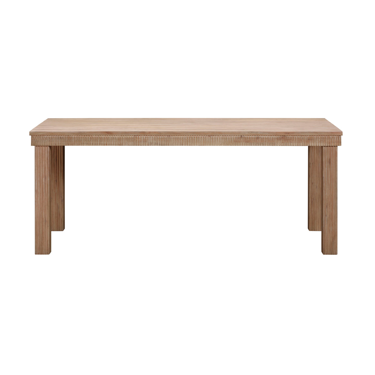 Mesa de comedor rectangular de 75” para exteriores Evodie – Mobiliario ...