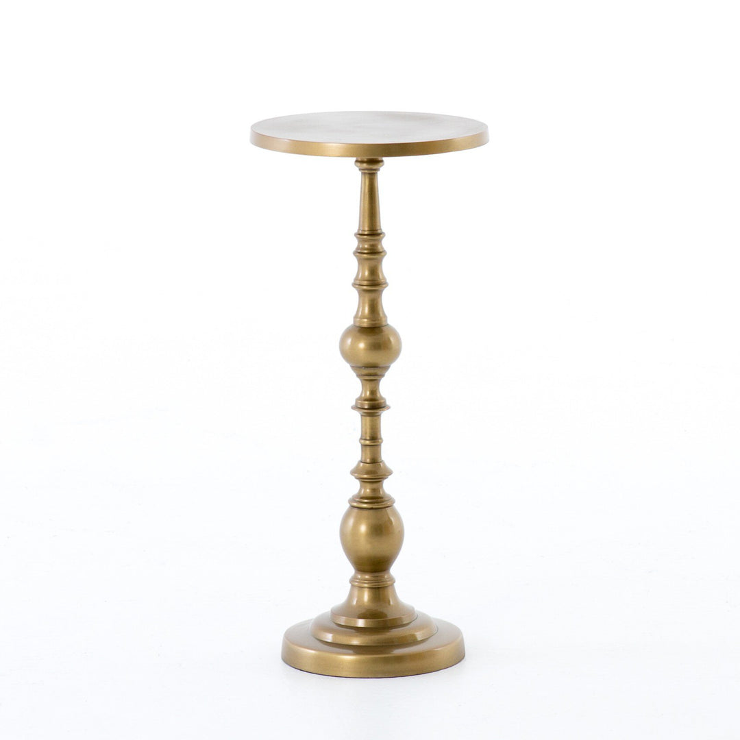 Mesa lateral con pedestal estilo candelero Cosima.