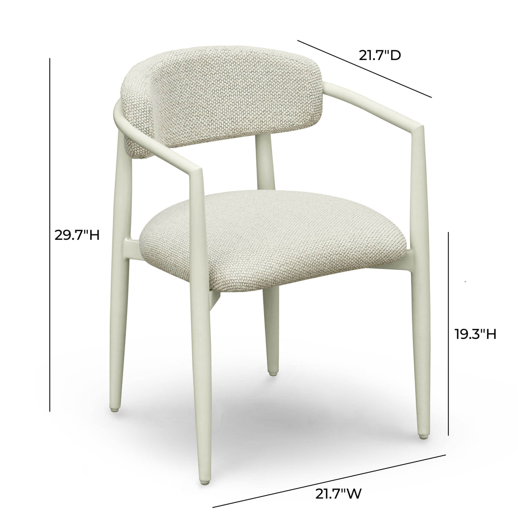 Silla de comedor texturizado para exteriores Cristel