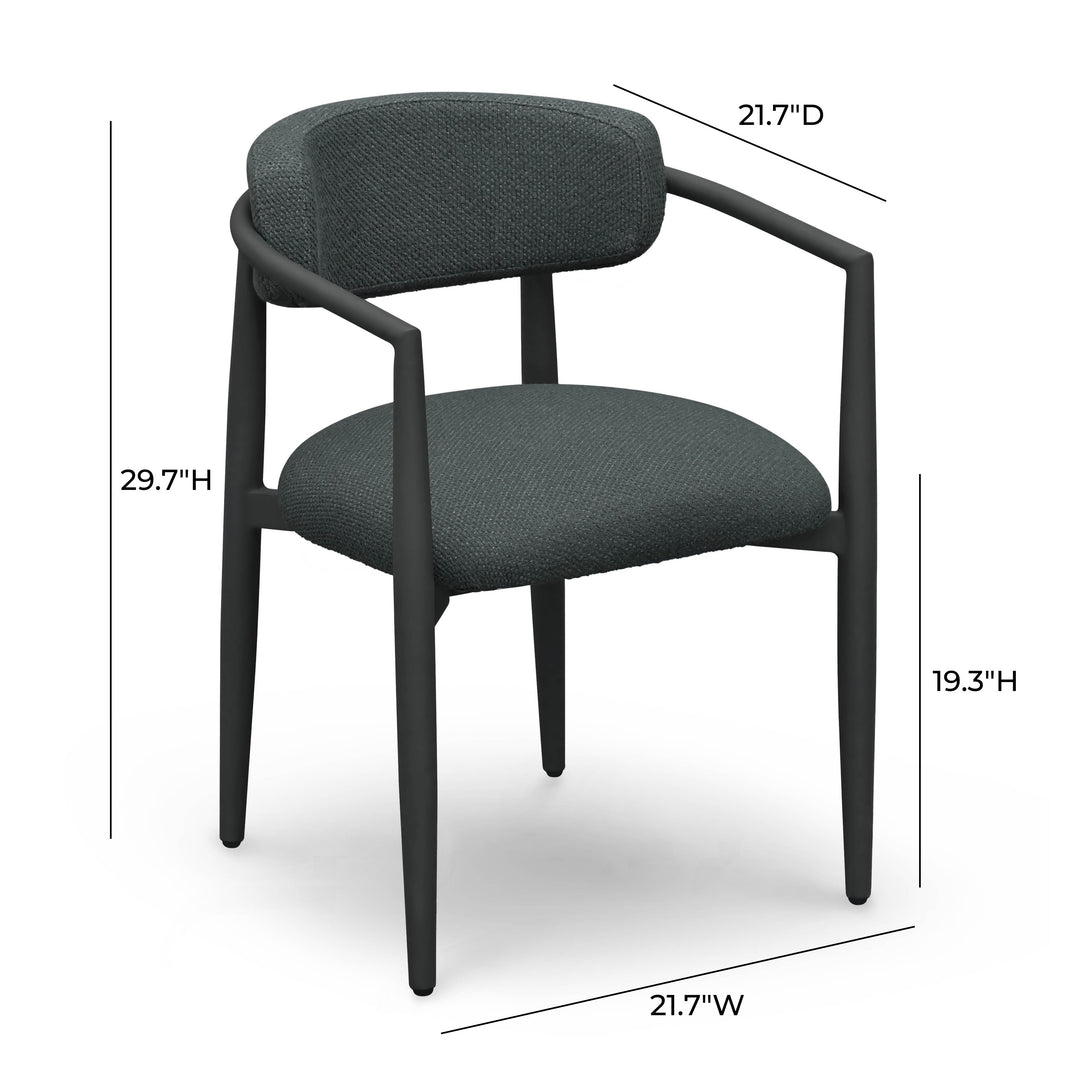 Silla de comedor texturizado para exteriores Cristel