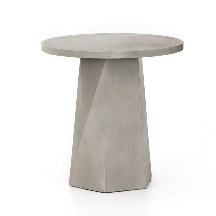 Mesa lateral exterior de concreto gris o blanco Annai SANN-AX01 color concreto gris.